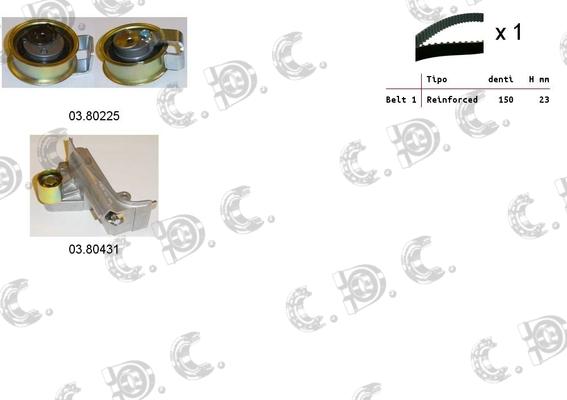 Autokit 04.5244 - Kit cinghie dentate www.autoricambi360.it
