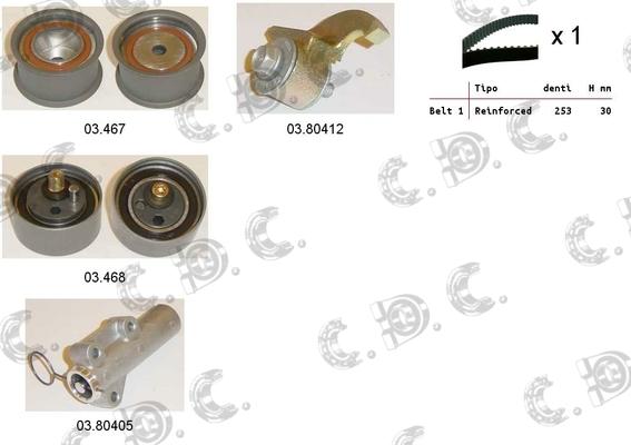 Autokit 04.5240 - Kit cinghie dentate www.autoricambi360.it