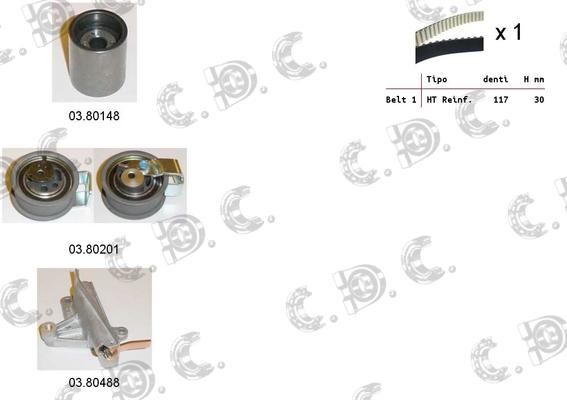 Autokit 04.5242 - Kit cinghie dentate www.autoricambi360.it