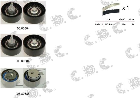 Autokit 04.5256 - Kit cinghie dentate www.autoricambi360.it