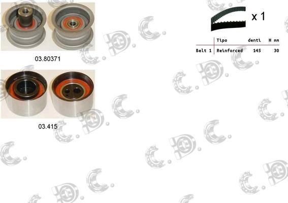Autokit 04.5258 - Kit cinghie dentate www.autoricambi360.it
