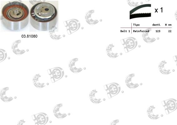 Autokit 04.5252 - Kit cinghie dentate www.autoricambi360.it