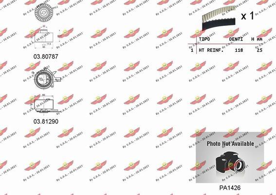 Autokit 04.5264PA - Kit cinghie dentate www.autoricambi360.it
