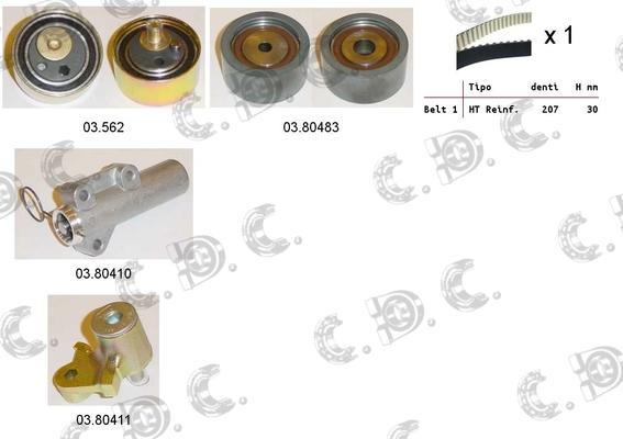 Autokit 04.5266 - Kit cinghie dentate www.autoricambi360.it