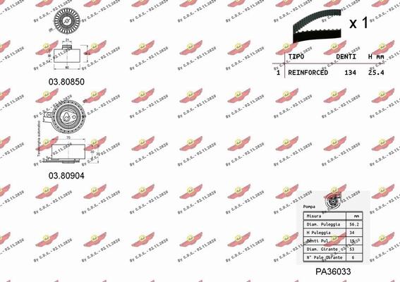 Autokit 04.5268PA - Kit cinghie dentate www.autoricambi360.it