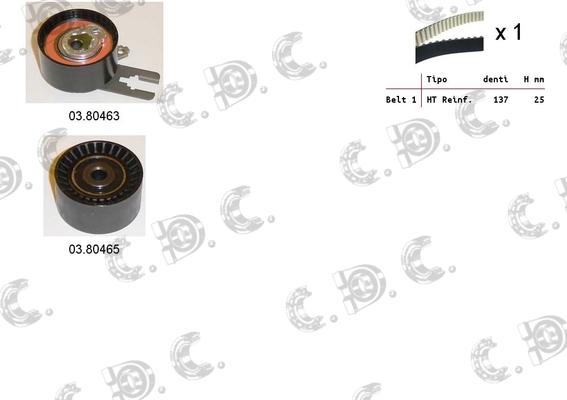 Autokit 04.5263 - Kit cinghie dentate www.autoricambi360.it