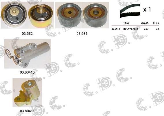 Autokit 04.5267 - Kit cinghie dentate www.autoricambi360.it