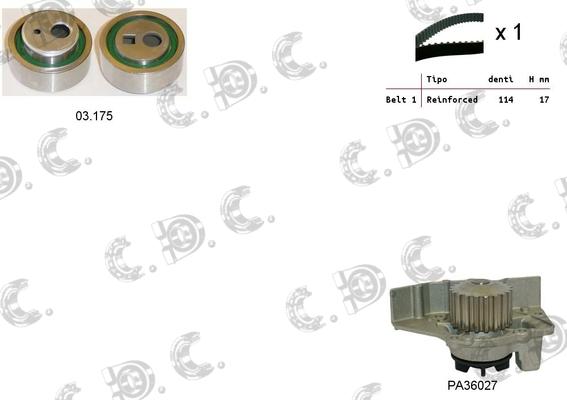 Autokit 04.5211PA - Pompa acqua + Kit cinghie dentate www.autoricambi360.it