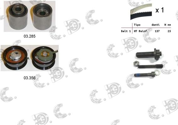 Autokit 04.5213 - Kit cinghie dentate www.autoricambi360.it