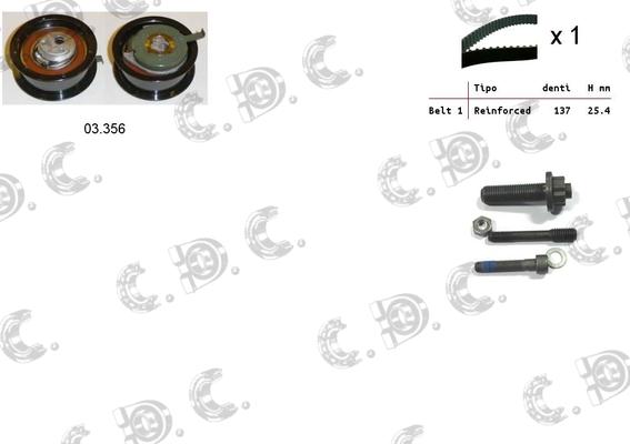 Autokit 04.5212 - Kit cinghie dentate www.autoricambi360.it