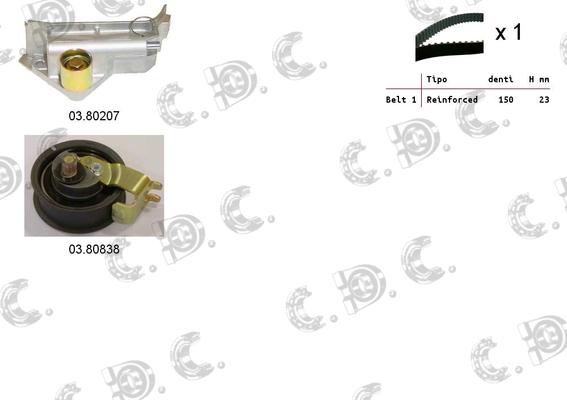 Autokit 04.5238 - Kit cinghie dentate www.autoricambi360.it