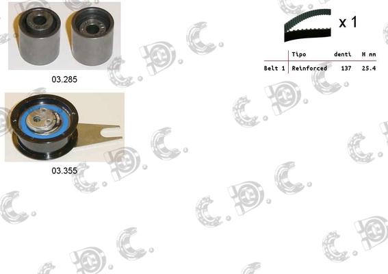 Autokit 04.5221 - Kit cinghie dentate www.autoricambi360.it