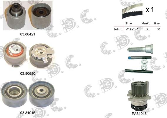 Autokit 04.5279PA - Pompa acqua + Kit cinghie dentate www.autoricambi360.it