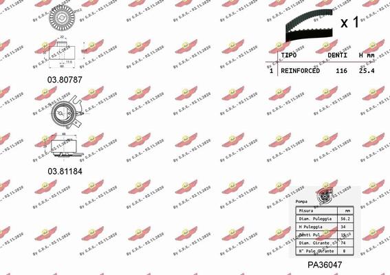 Autokit 04.5276PA2 - Kit cinghie dentate www.autoricambi360.it
