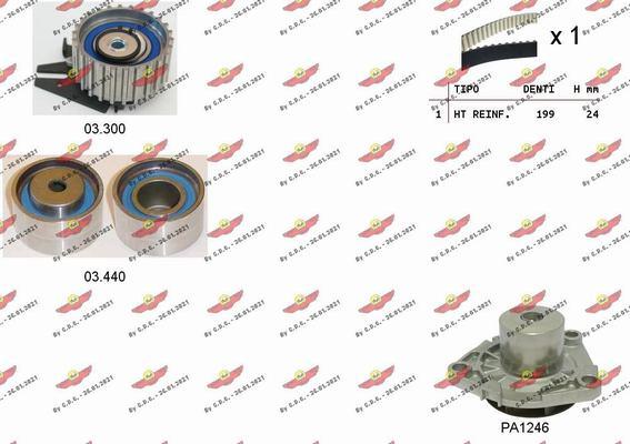 Autokit 04.5277PA - Pompa acqua + Kit cinghie dentate www.autoricambi360.it