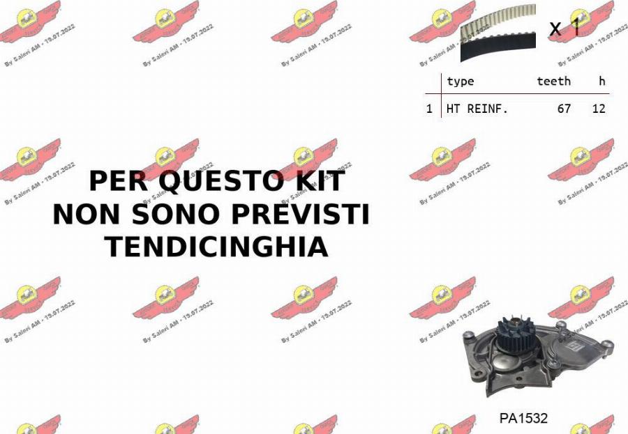 Autokit 04.5B04PA - Pompa acqua + Kit cinghie dentate www.autoricambi360.it