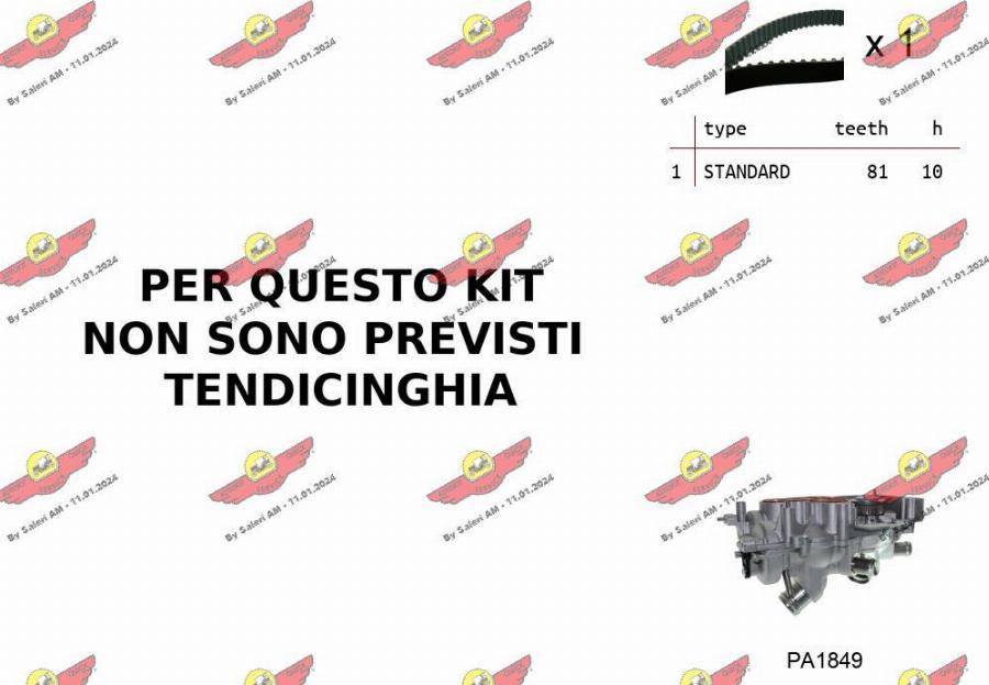 Autokit 04.5B06PA2 - Pompa acqua + Kit cinghie dentate www.autoricambi360.it