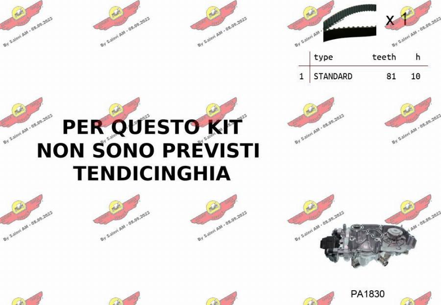 Autokit 04.5B06PA - Pompa acqua + Kit cinghie dentate www.autoricambi360.it