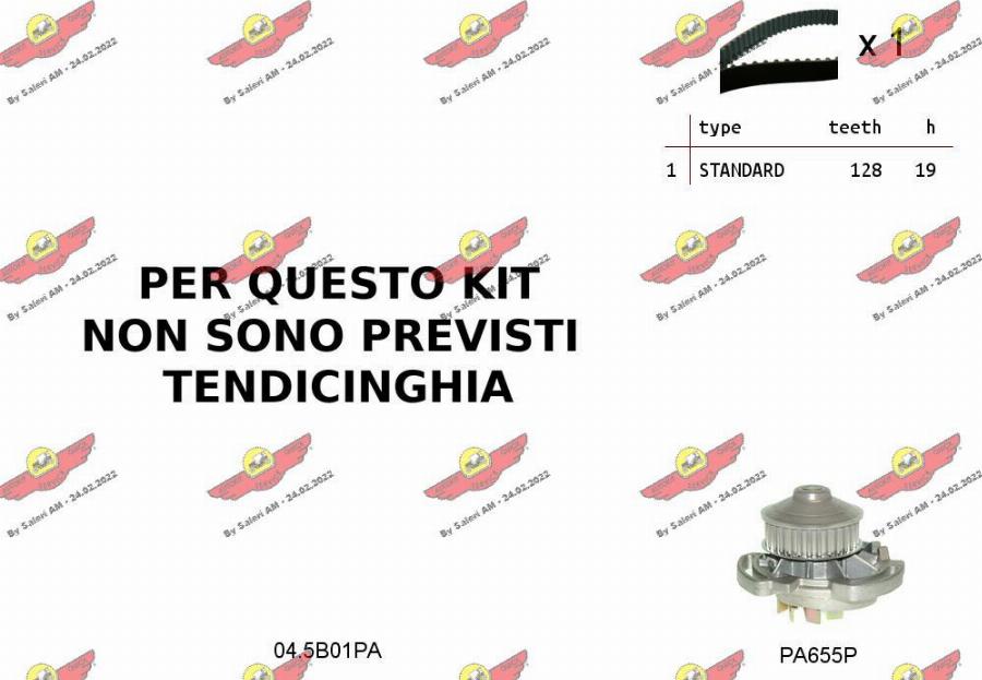 Autokit 04.5B01PA - Pompa acqua + Kit cinghie dentate www.autoricambi360.it
