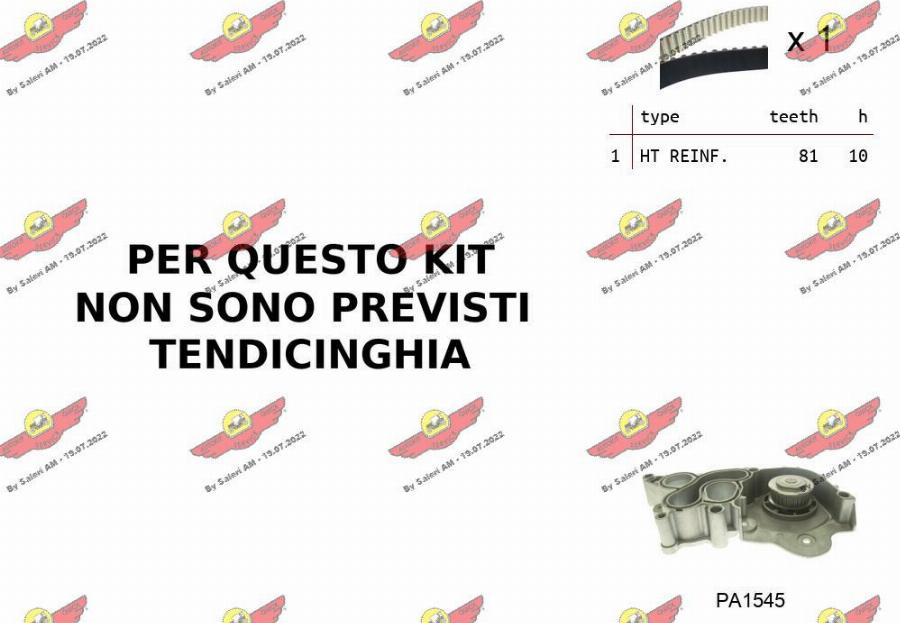 Autokit 04.5B02PA - Pompa acqua + Kit cinghie dentate www.autoricambi360.it