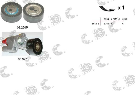 Autokit 06.0090 - Kit Cinghie Poly-V www.autoricambi360.it