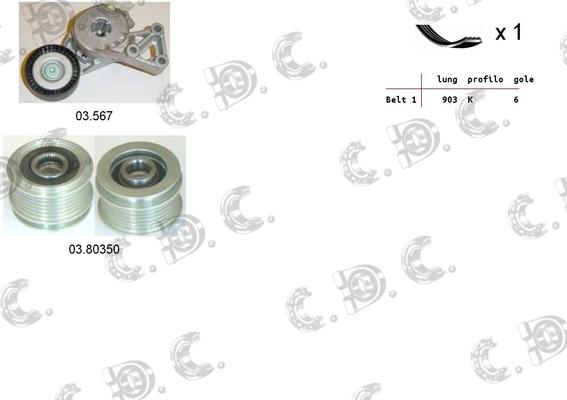 Autokit 06.0098 - Kit Cinghie Poly-V www.autoricambi360.it