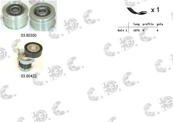 Autokit 06.0044 - Kit Cinghie Poly-V www.autoricambi360.it