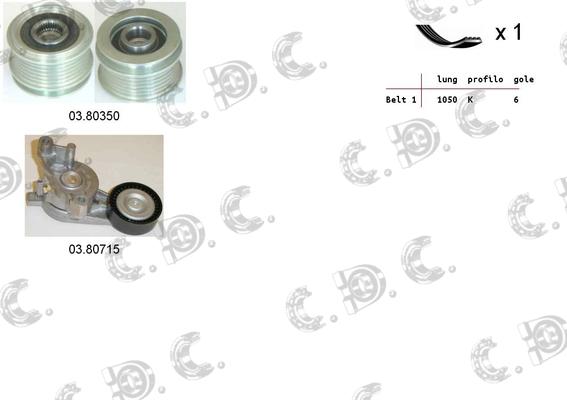 Autokit 06.0046 - Kit Cinghie Poly-V www.autoricambi360.it