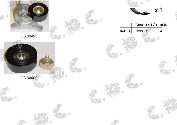 Autokit 06.0048 - Kit Cinghie Poly-V www.autoricambi360.it