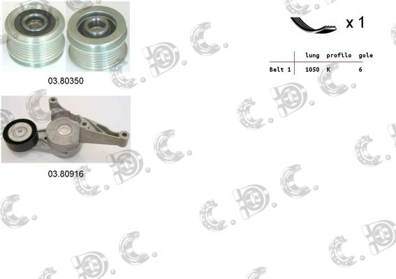 Autokit 06.0047 - Kit Cinghie Poly-V www.autoricambi360.it