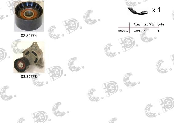 Autokit 06.0050 - Kit Cinghie Poly-V www.autoricambi360.it
