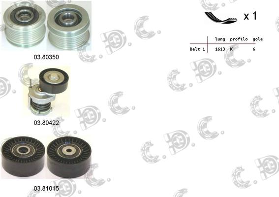 Autokit 06.0064 - Kit Cinghie Poly-V www.autoricambi360.it