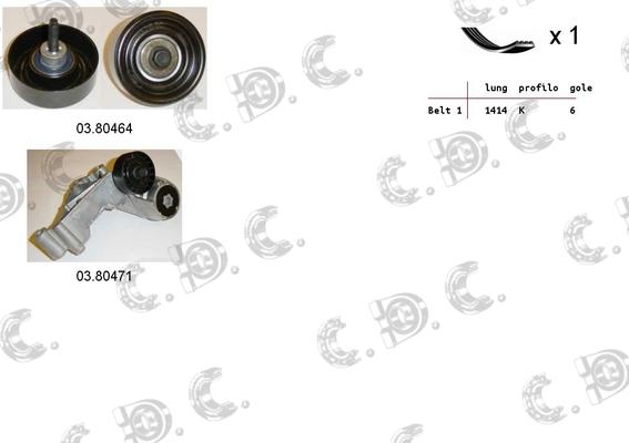 Autokit 06.0061 - Kit Cinghie Poly-V www.autoricambi360.it