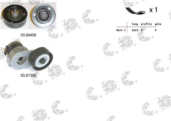 Autokit 06.0062 - Kit Cinghie Poly-V www.autoricambi360.it