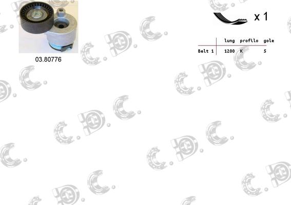 Autokit 06.0006 - Kit Cinghie Poly-V www.autoricambi360.it