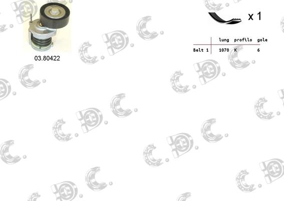Autokit 06.0008 - Kit Cinghie Poly-V www.autoricambi360.it