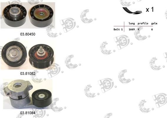 Autokit 06.0002 - Kit Cinghie Poly-V www.autoricambi360.it