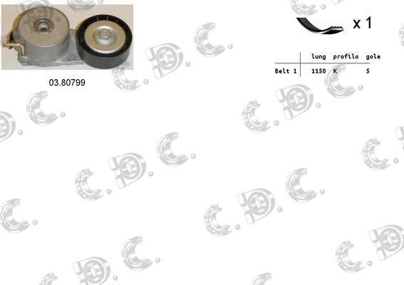 Autokit 06.0014 - Kit Cinghie Poly-V www.autoricambi360.it