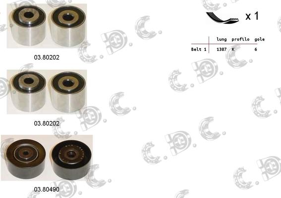 Autokit 06.0015 - Kit Cinghie Poly-V www.autoricambi360.it