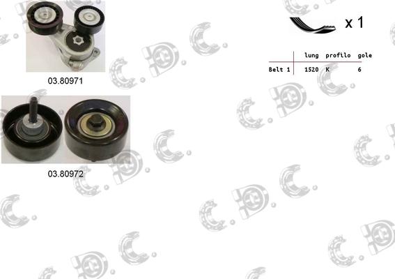 Autokit 06.0010 - Kit Cinghie Poly-V www.autoricambi360.it