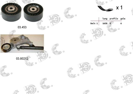 Autokit 06.0011 - Kit Cinghie Poly-V www.autoricambi360.it