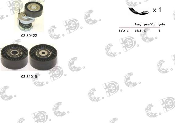 Autokit 06.0013 - Kit Cinghie Poly-V www.autoricambi360.it