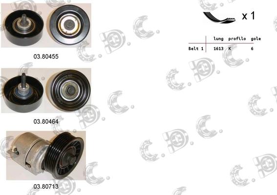 Autokit 06.0084 - Kit Cinghie Poly-V www.autoricambi360.it