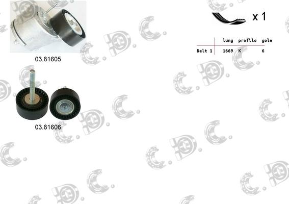 Autokit 06.0085 - Kit Cinghie Poly-V www.autoricambi360.it