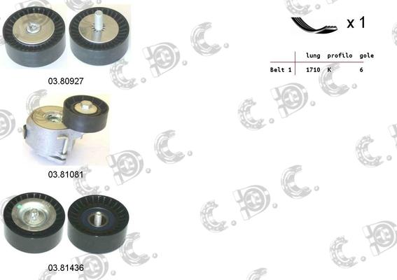 Autokit 06.0086 - Kit Cinghie Poly-V www.autoricambi360.it