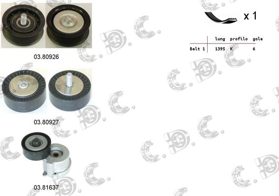 Autokit 06.0080 - Kit Cinghie Poly-V www.autoricambi360.it