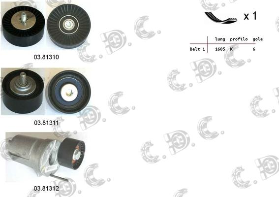 Autokit 06.0083 - Kit Cinghie Poly-V www.autoricambi360.it