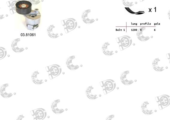 Autokit 06.0034 - Kit Cinghie Poly-V www.autoricambi360.it