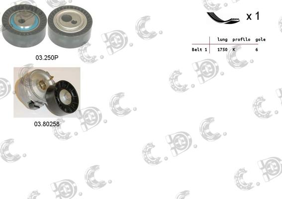 Autokit 06.0031 - Kit Cinghie Poly-V www.autoricambi360.it