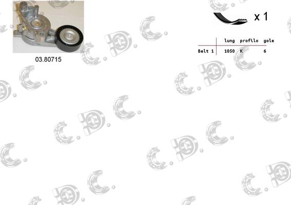 Autokit 06.0033 - Kit Cinghie Poly-V www.autoricambi360.it